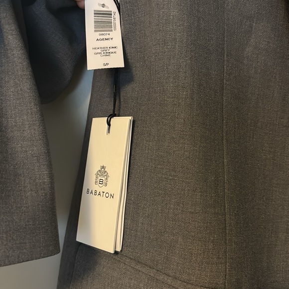 Babaton Agency Heather Ionic Grey Blazer - Picture 2 of 6